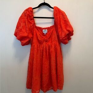 Chic Orange Mini Dress